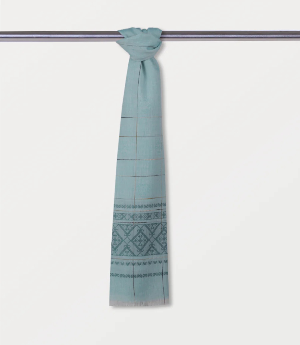 Women Scarf-SEA GREEN - Image 2