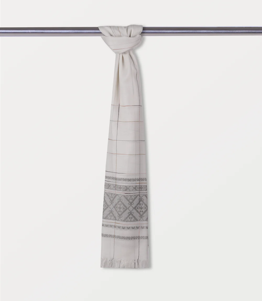 Women Scarf-WHITE - Image 2