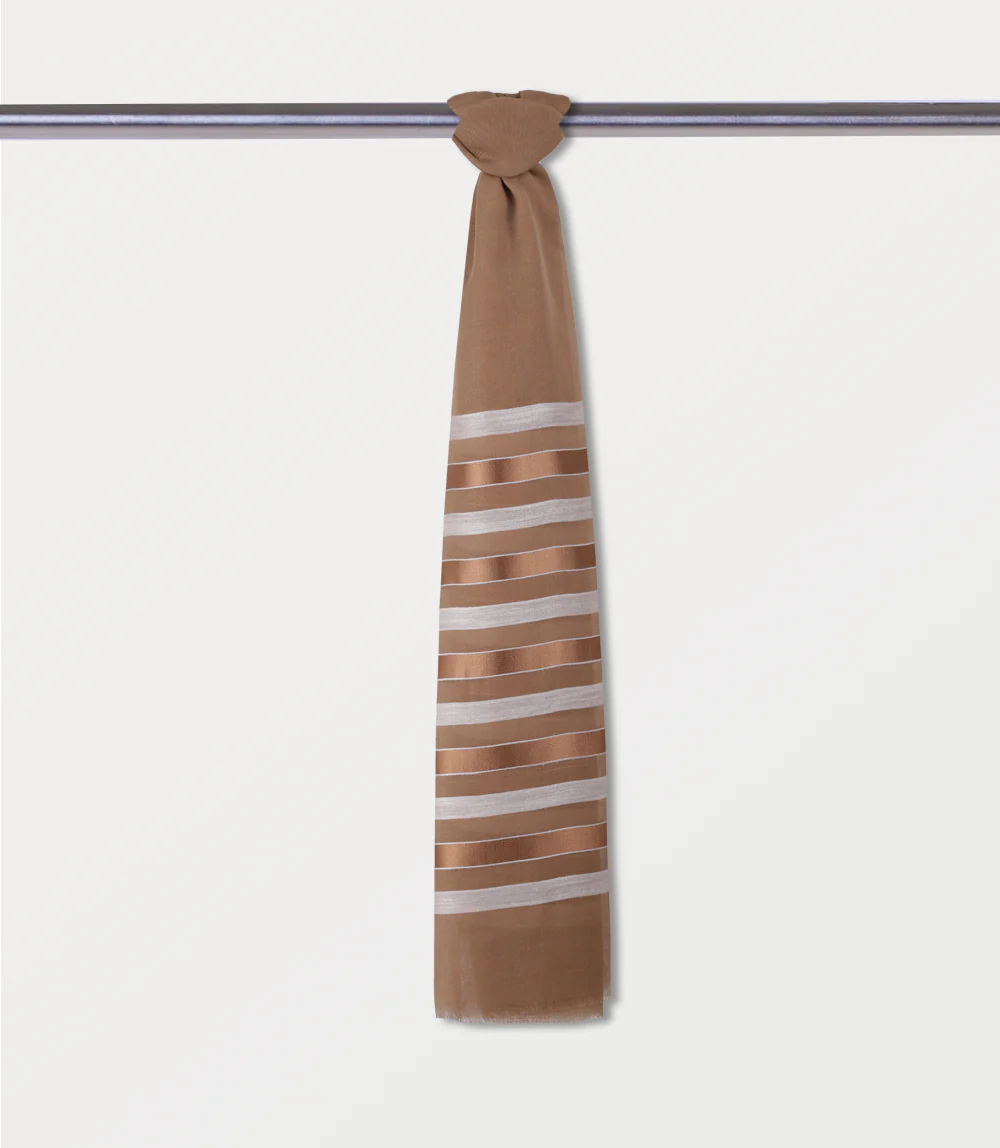 Women Scarf-BROWN - Image 2