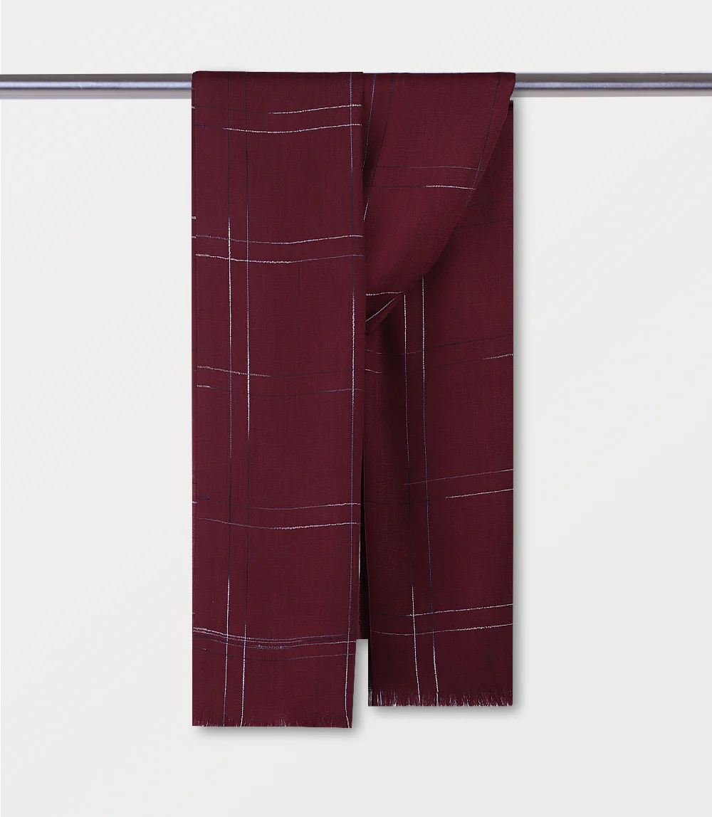 Women Scarf-MAROON - Image 3