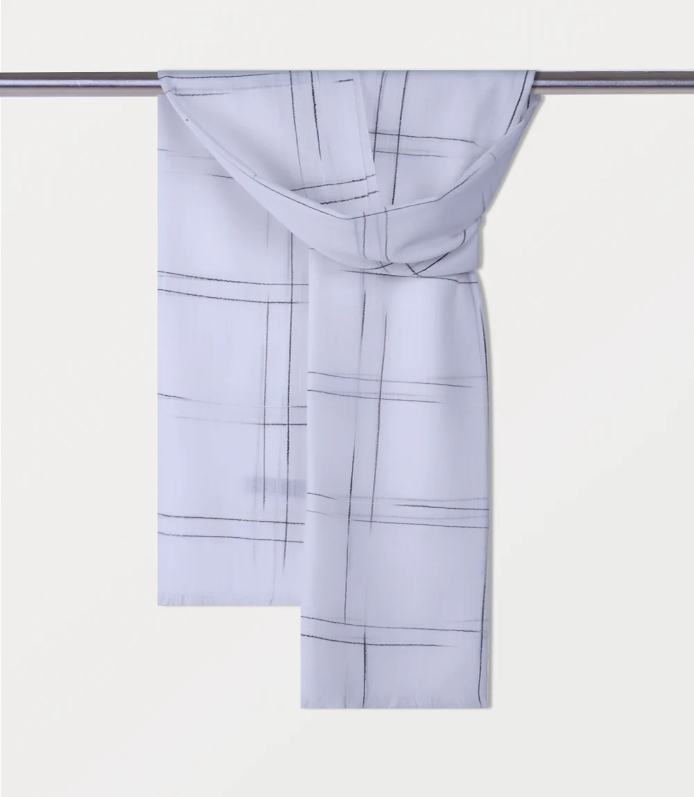 Women Scarf-WHITE - Image 2