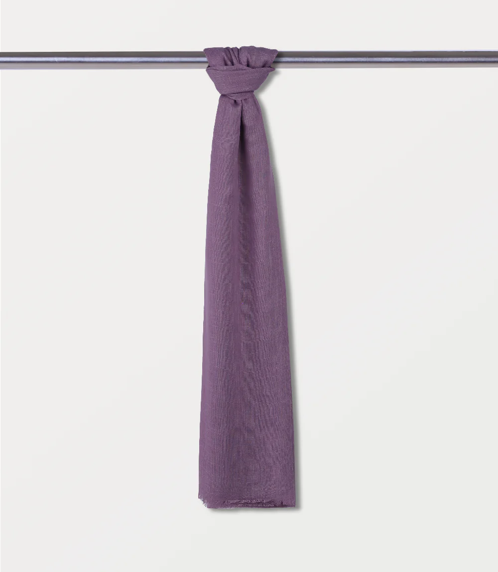 Women Scarf-L PURPLE - Image 2