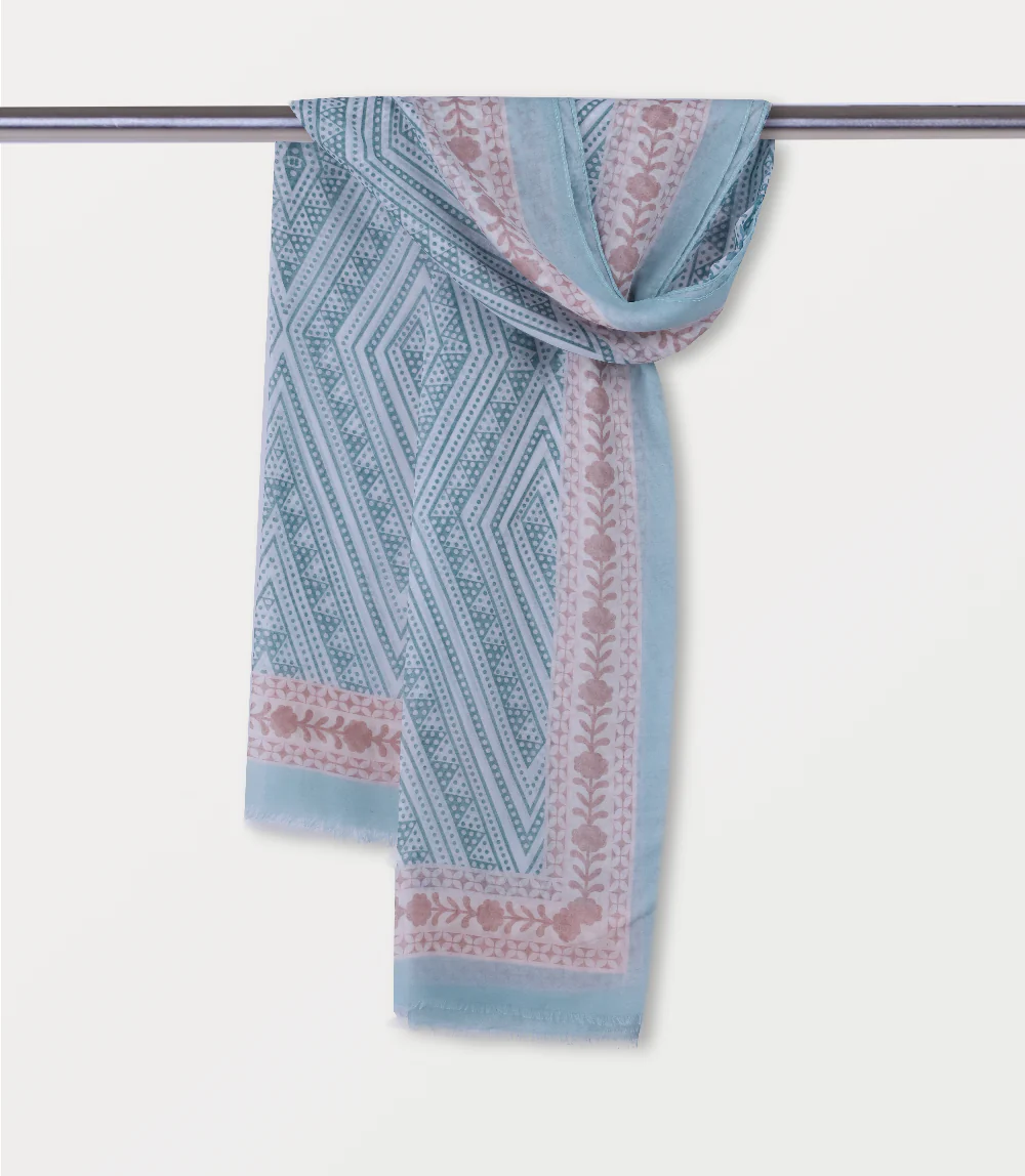 Women Scarf-SKY BLUE - Image 3