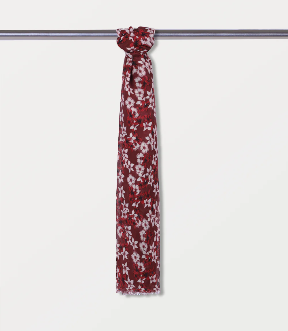 Women Scarf-MAROON - Image 2