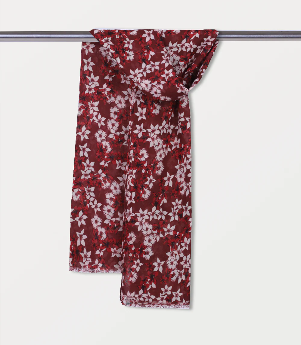 Women Scarf-MAROON - Image 3
