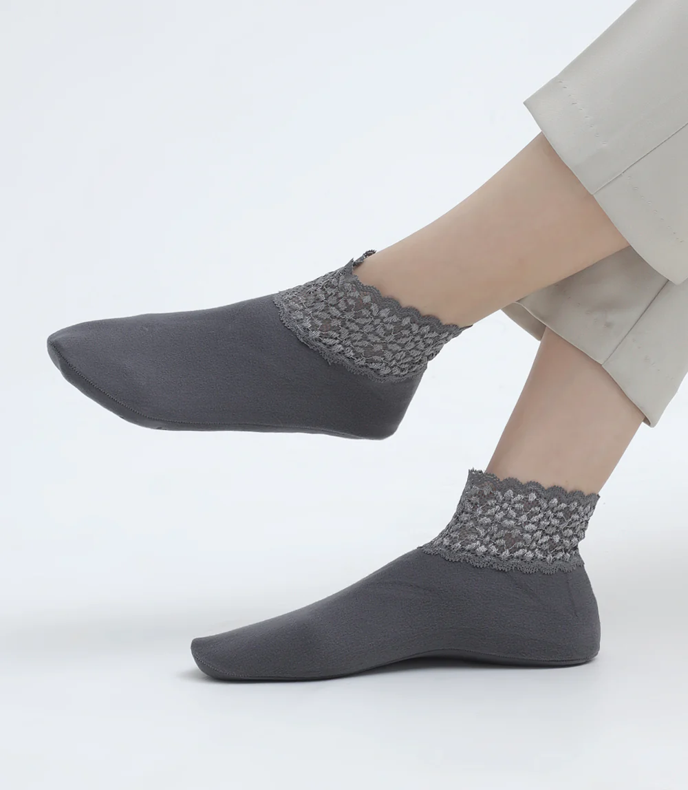 Women Socks-DARK GREY