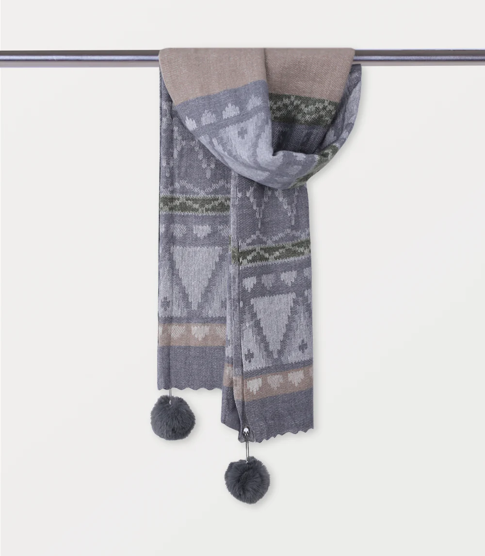 Women Scarf-GREY - Image 2