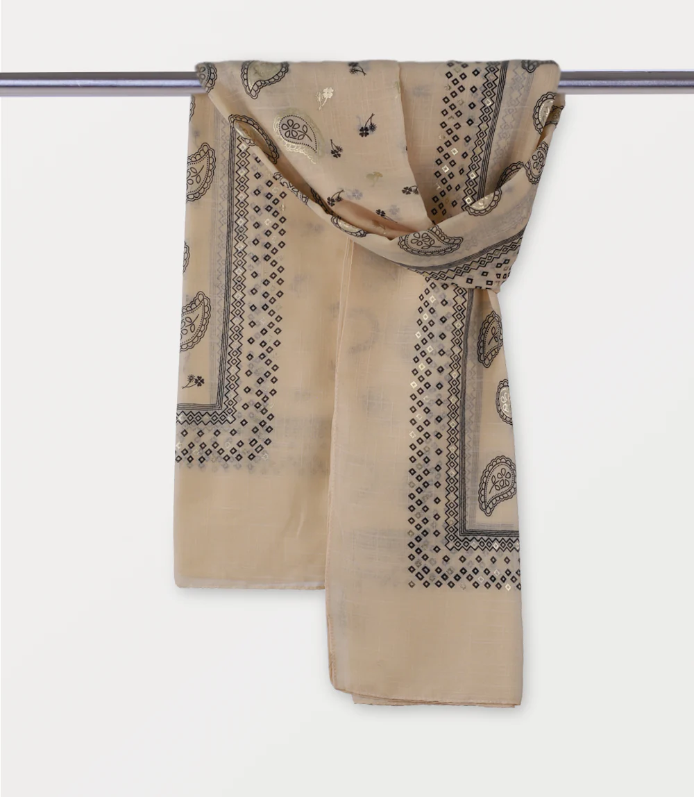 Women Scarf-BEIGE - Image 2