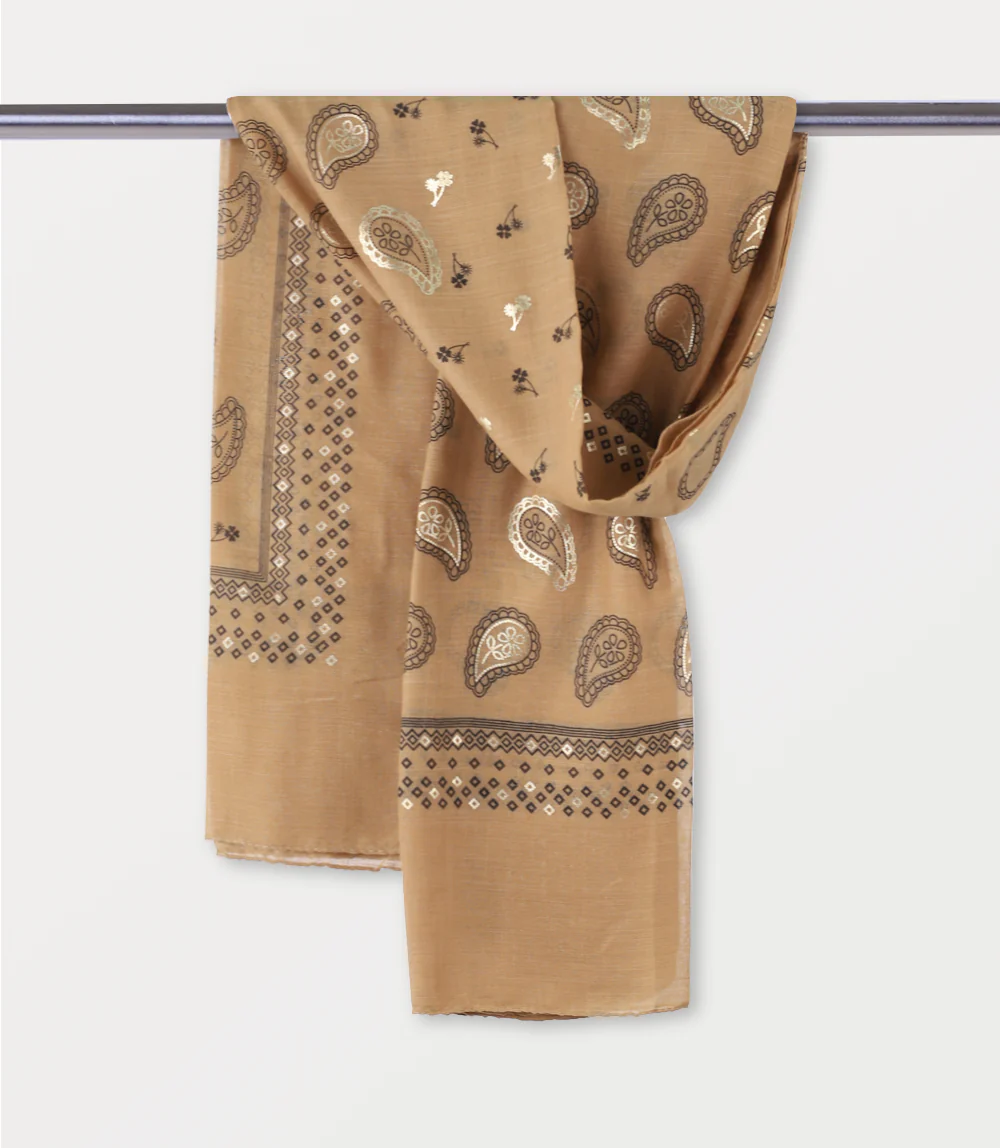 Women Scarf-MUSTARD - Image 2