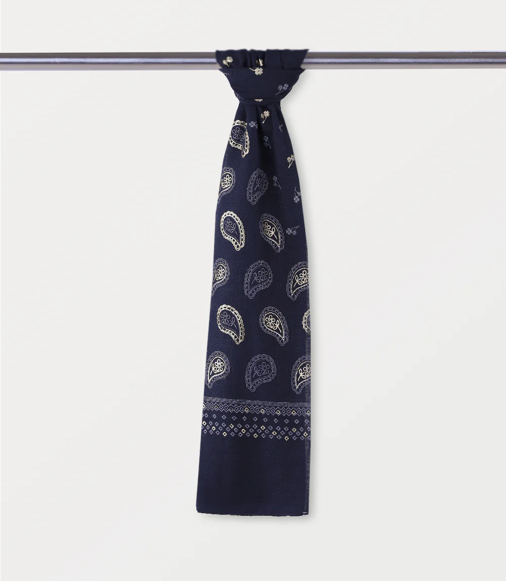 Women Scarf-NAVY - Image 2