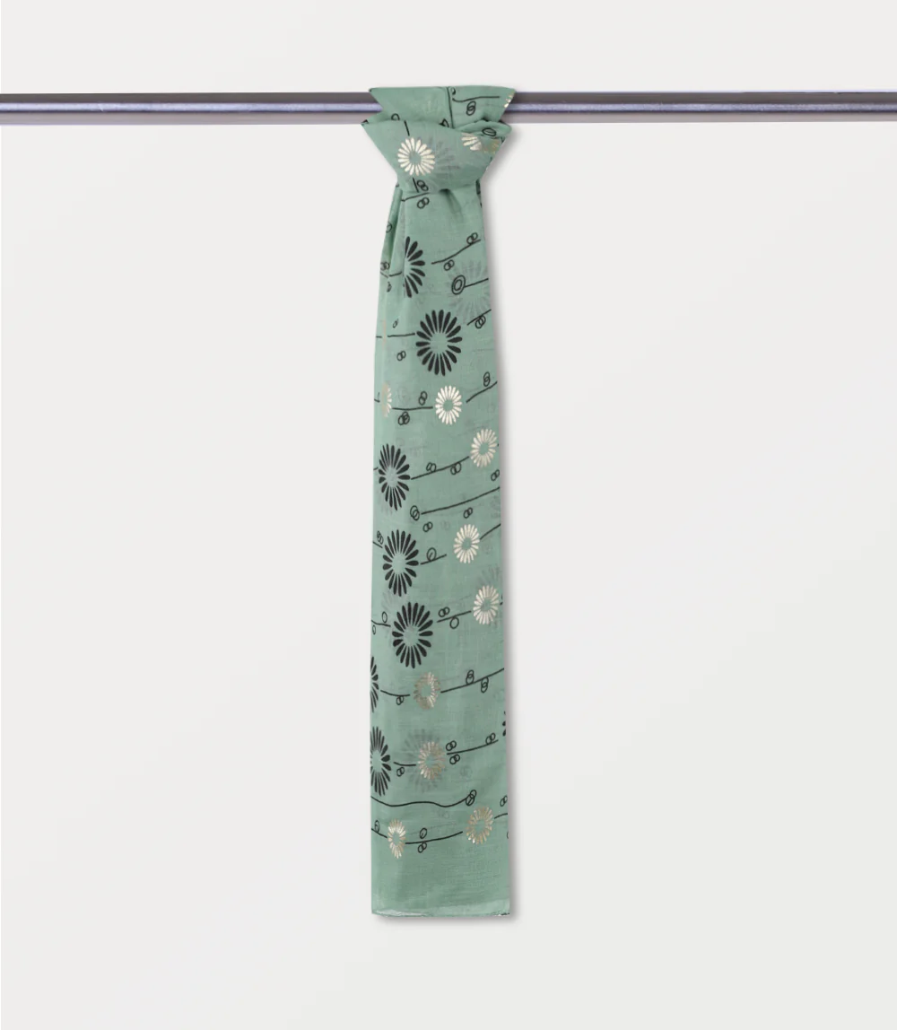 Women Scarf-GREEN - Image 2