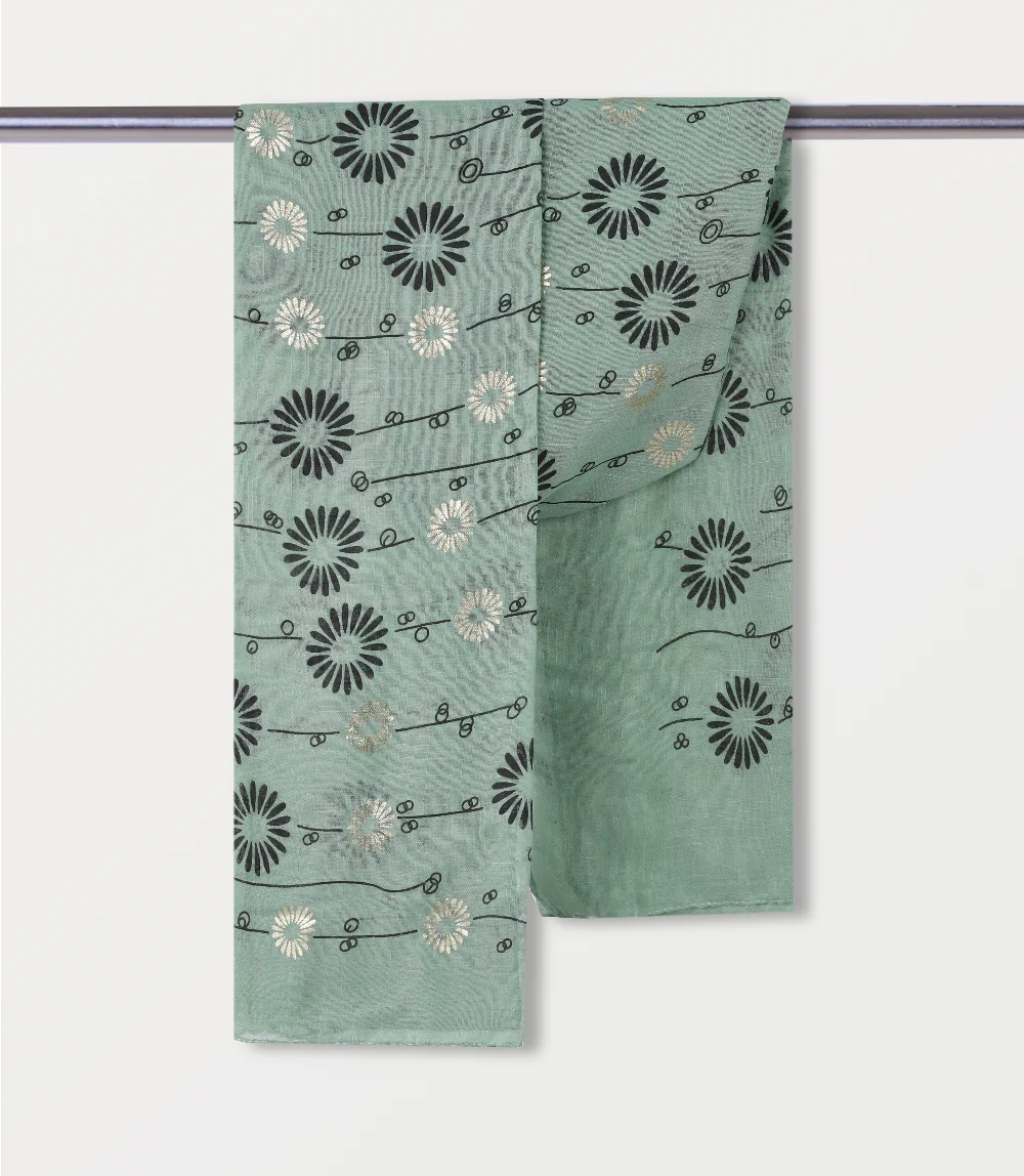 Women Scarf-GREEN - Image 3