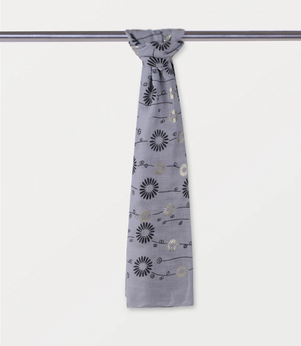 Women Scarf-LIGHT GREY - Image 2