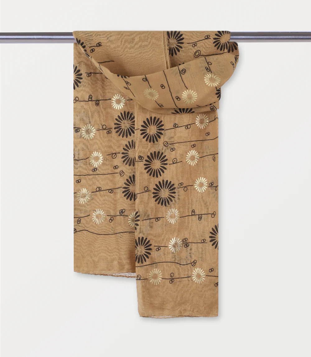 Women Scarf-MUSTARD - Image 2
