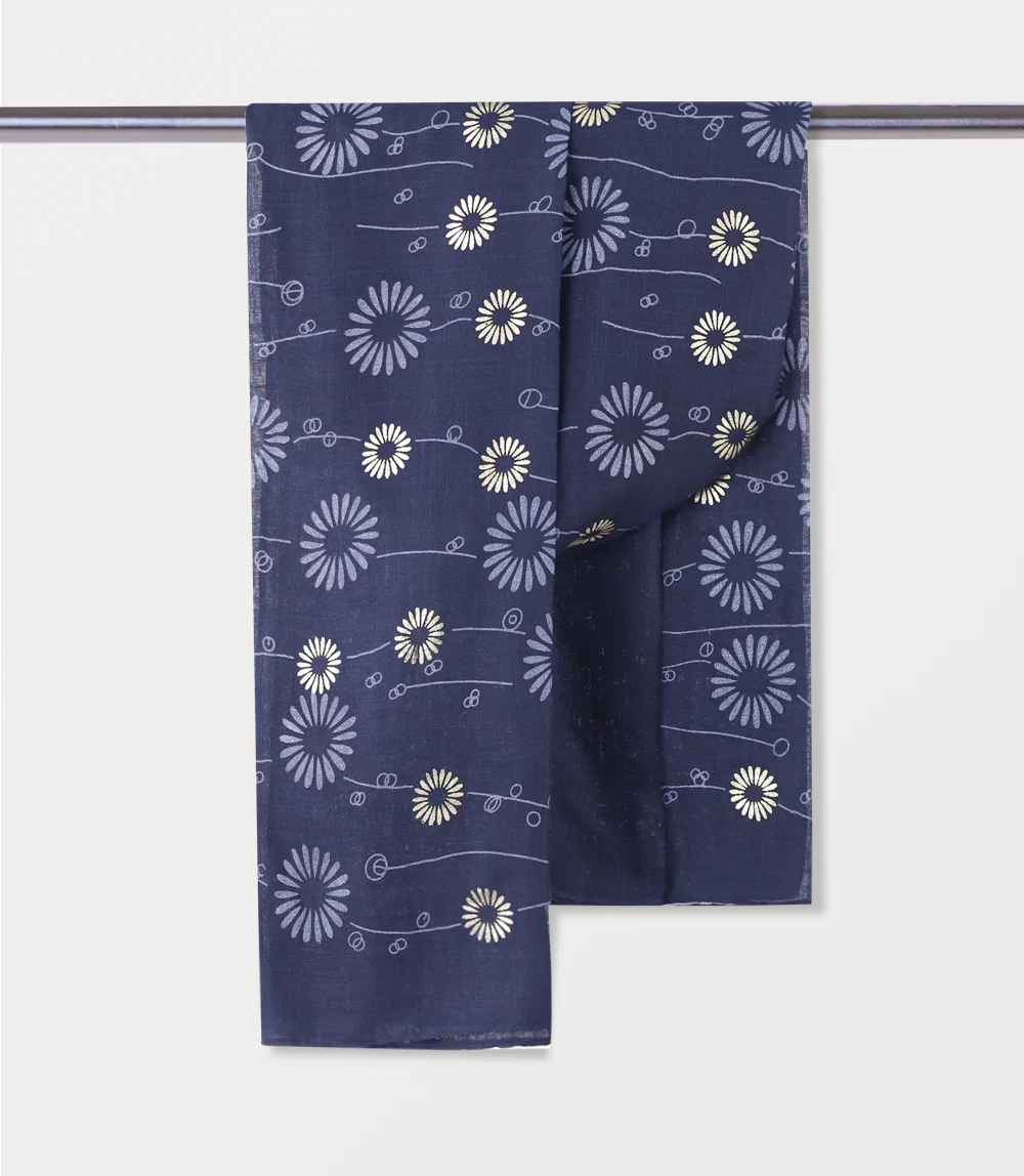 Women Scarf-NAVY - Image 3