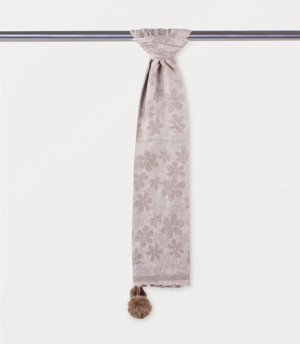 Women Scarf-L BROWN - Image 3