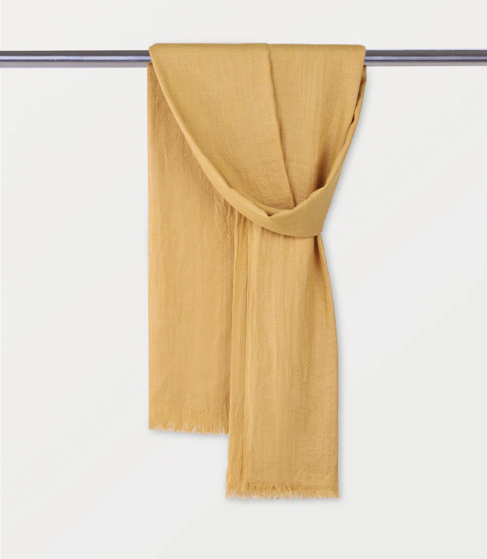 Women Scarf-MUSTARD - Image 2