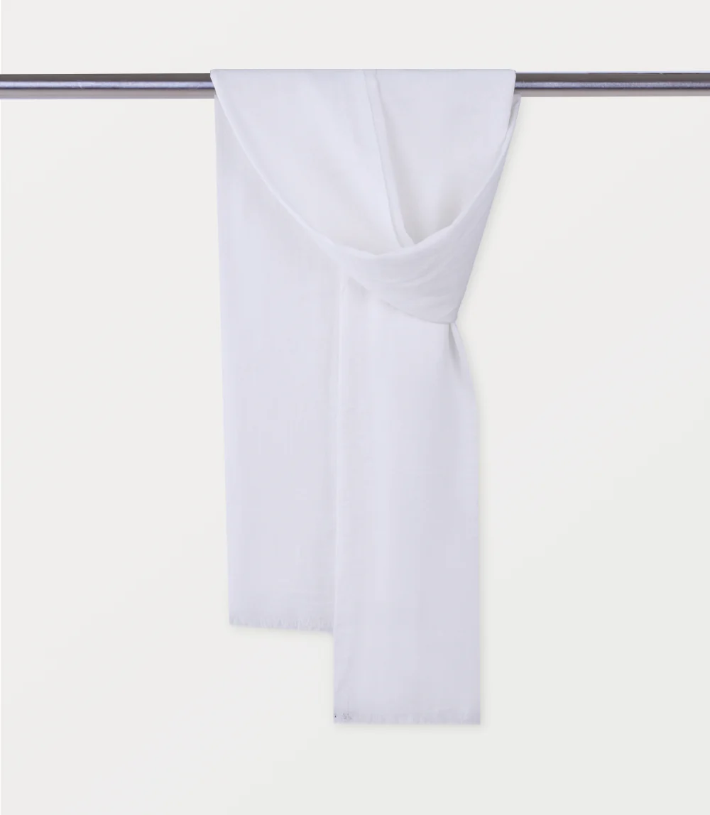 Women Scarf-WHITE - Image 2