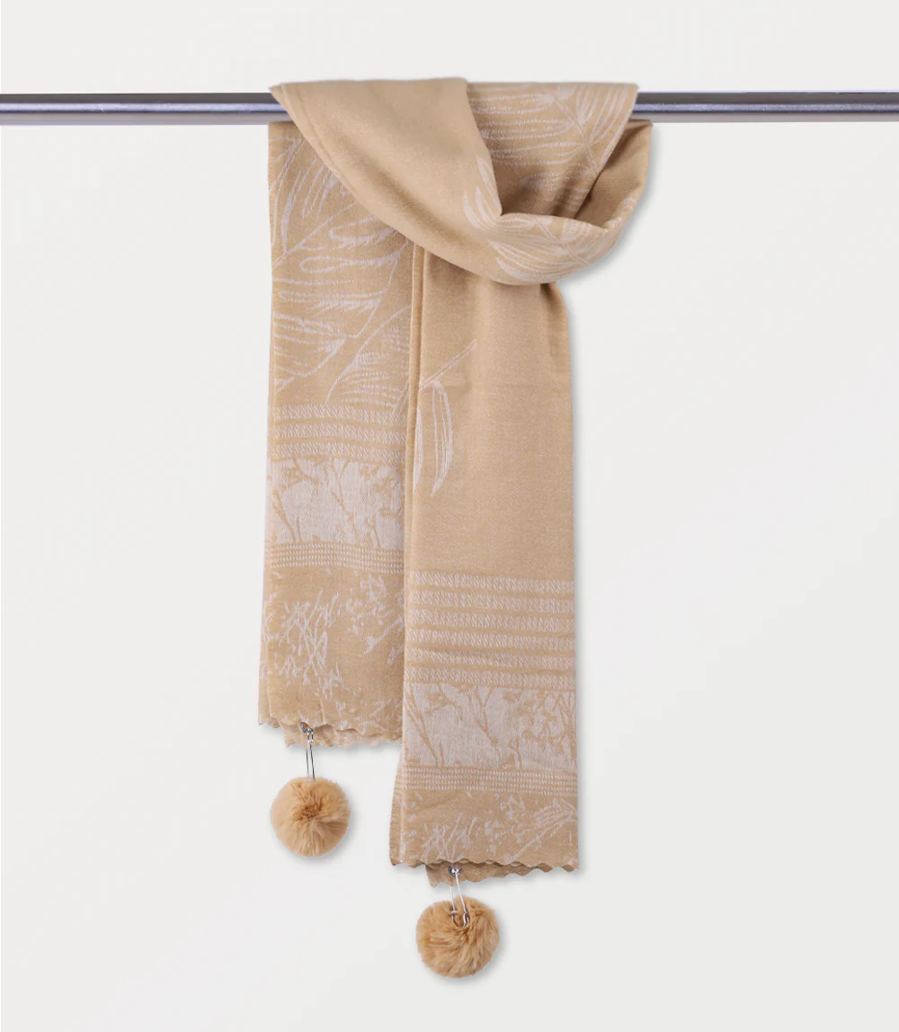 Women Scarf-BEIGE - Image 2