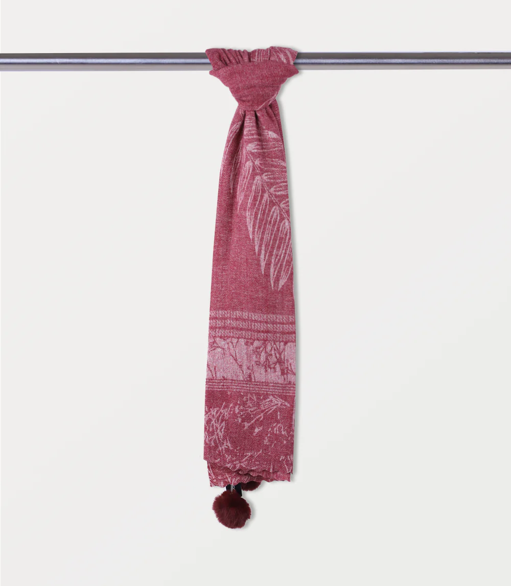 Women Scarf-MAROON - Image 2