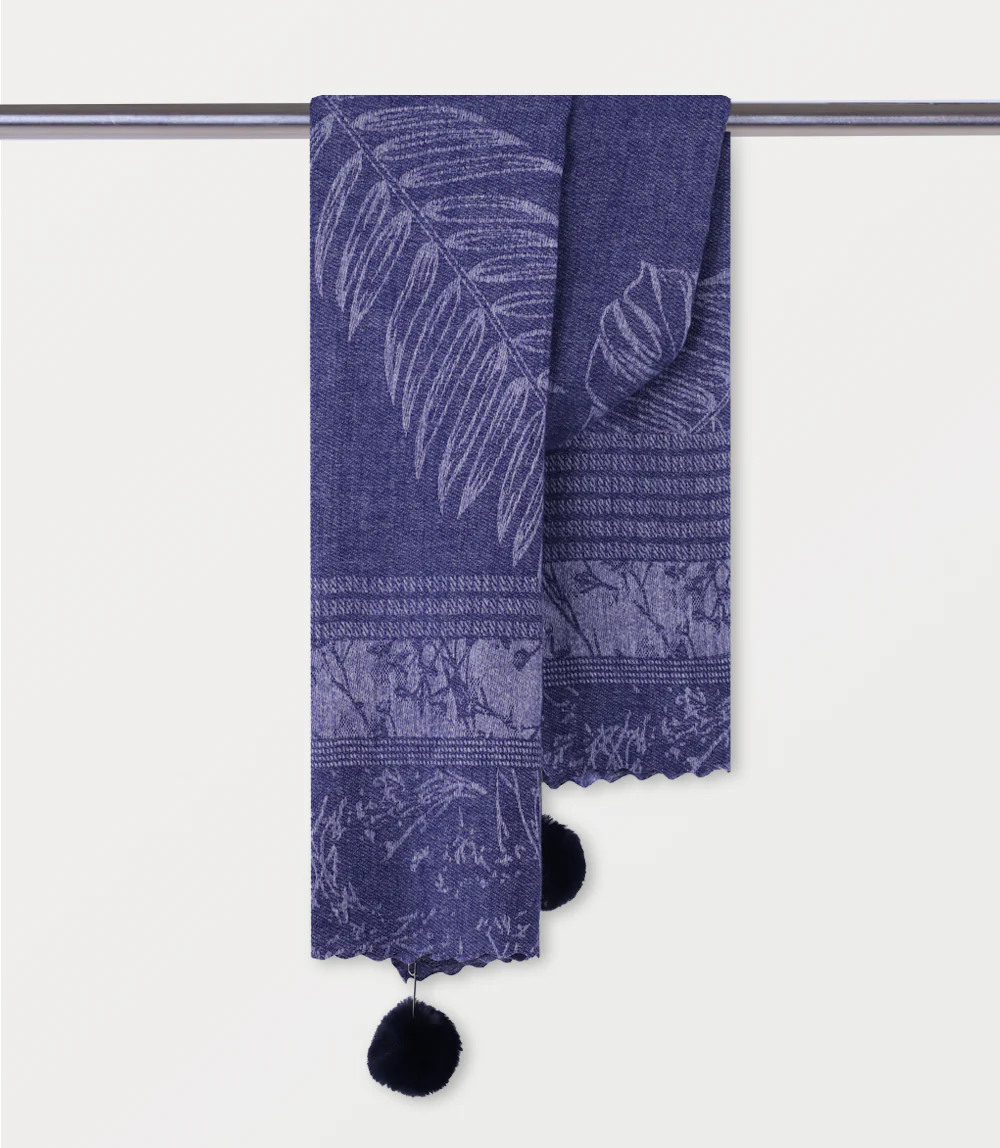 Women Scarf-NAVY - Image 2