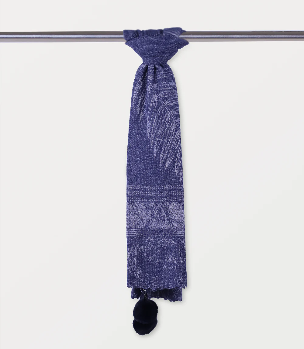 Women Scarf-NAVY - Image 3