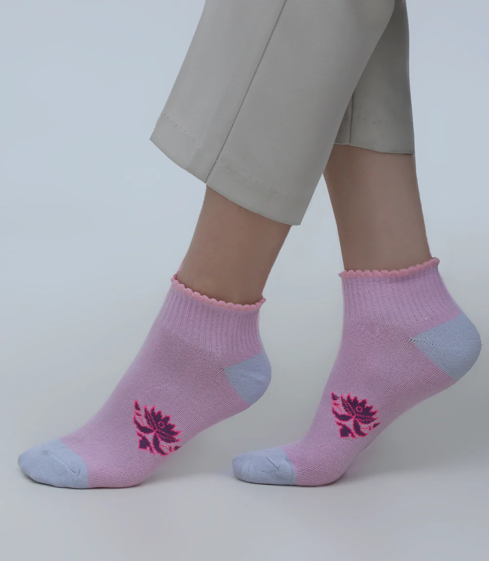 Women Socks-PURPLE - Image 2