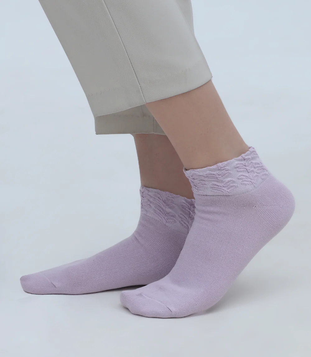 Women Socks-PURPLE - Image 2