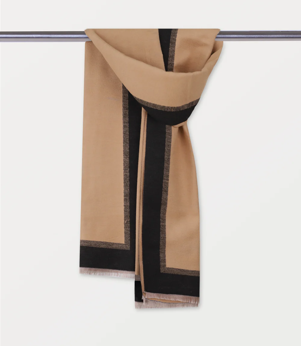 Women Scarf-BROWN/BLACK - Image 2