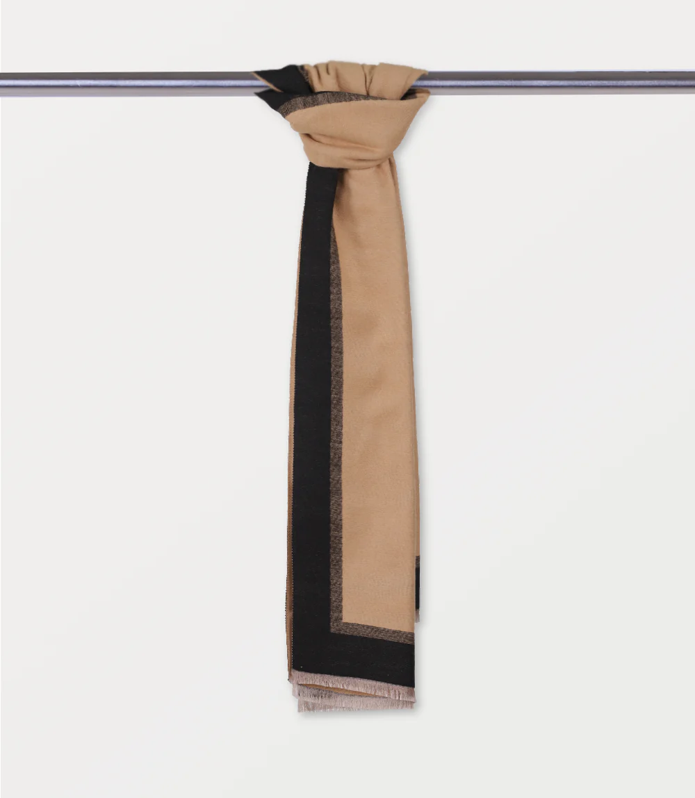 Women Scarf-BROWN/BLACK - Image 3