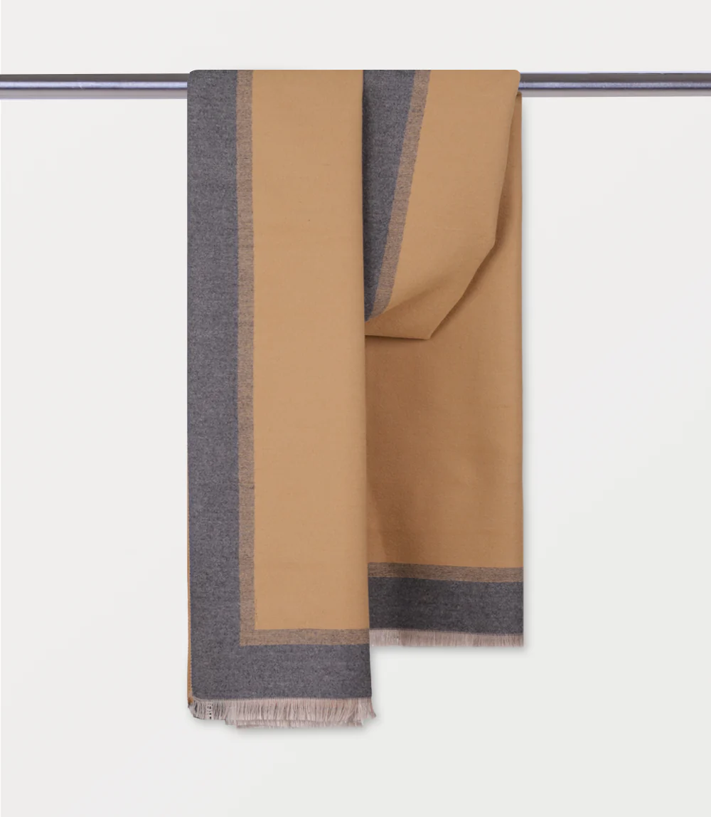 Women Scarf-GREY/BROWN