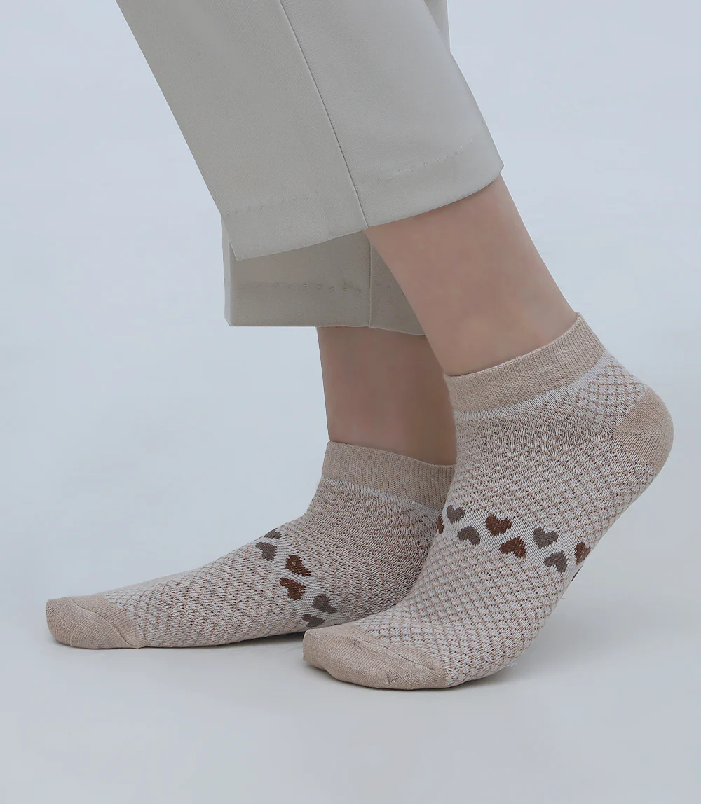 Women Socks-SKIN/BEIGE - Image 2