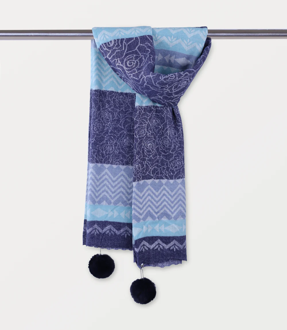 Women Scarf-NAVY - Image 2
