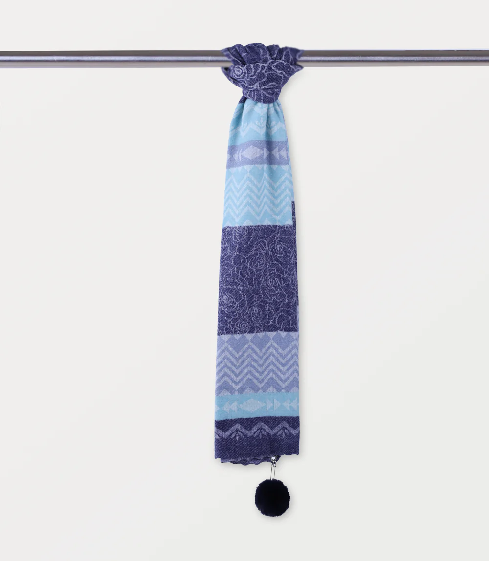 Women Scarf-NAVY - Image 3