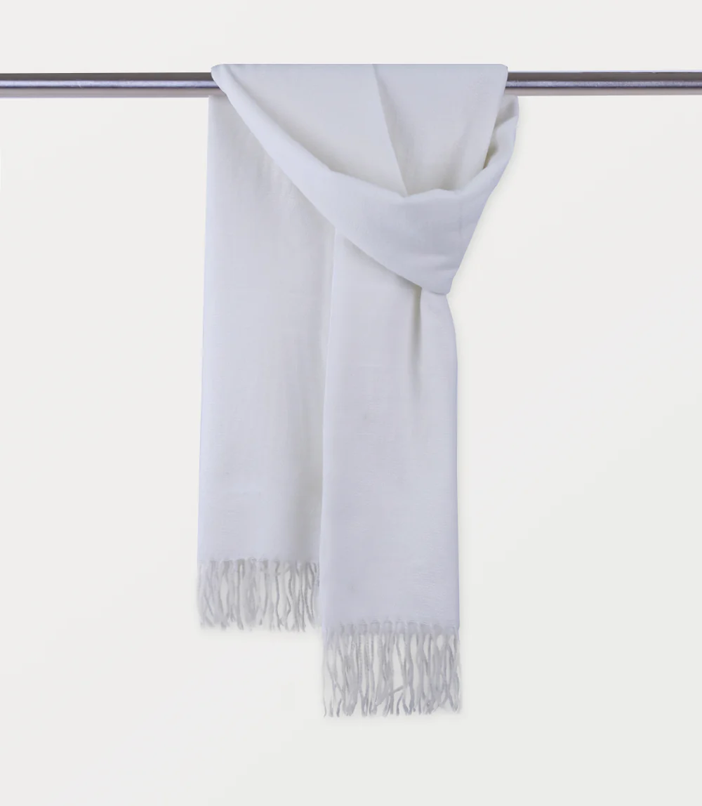 Women Scarf-WHITE - Image 2