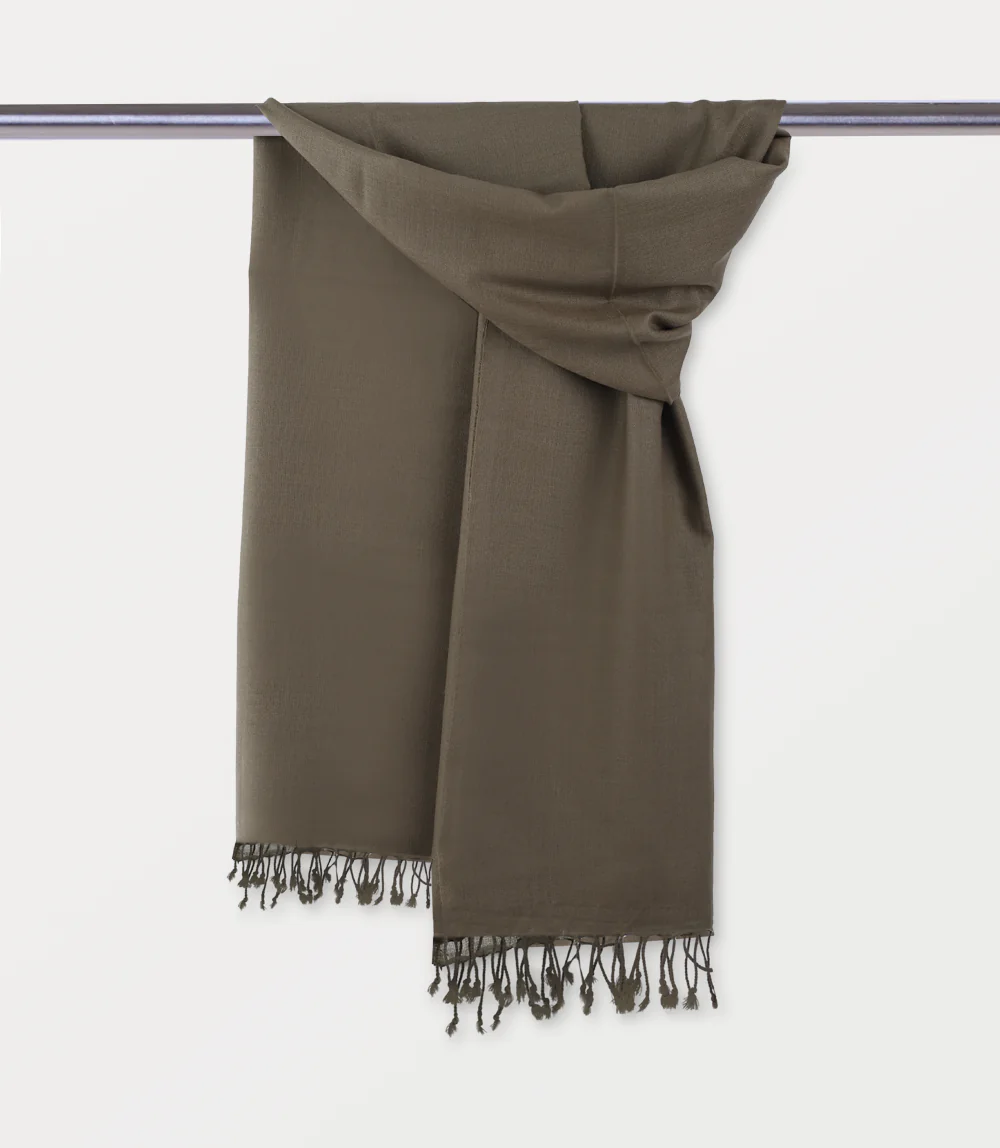 Women Scarf-L BROWN