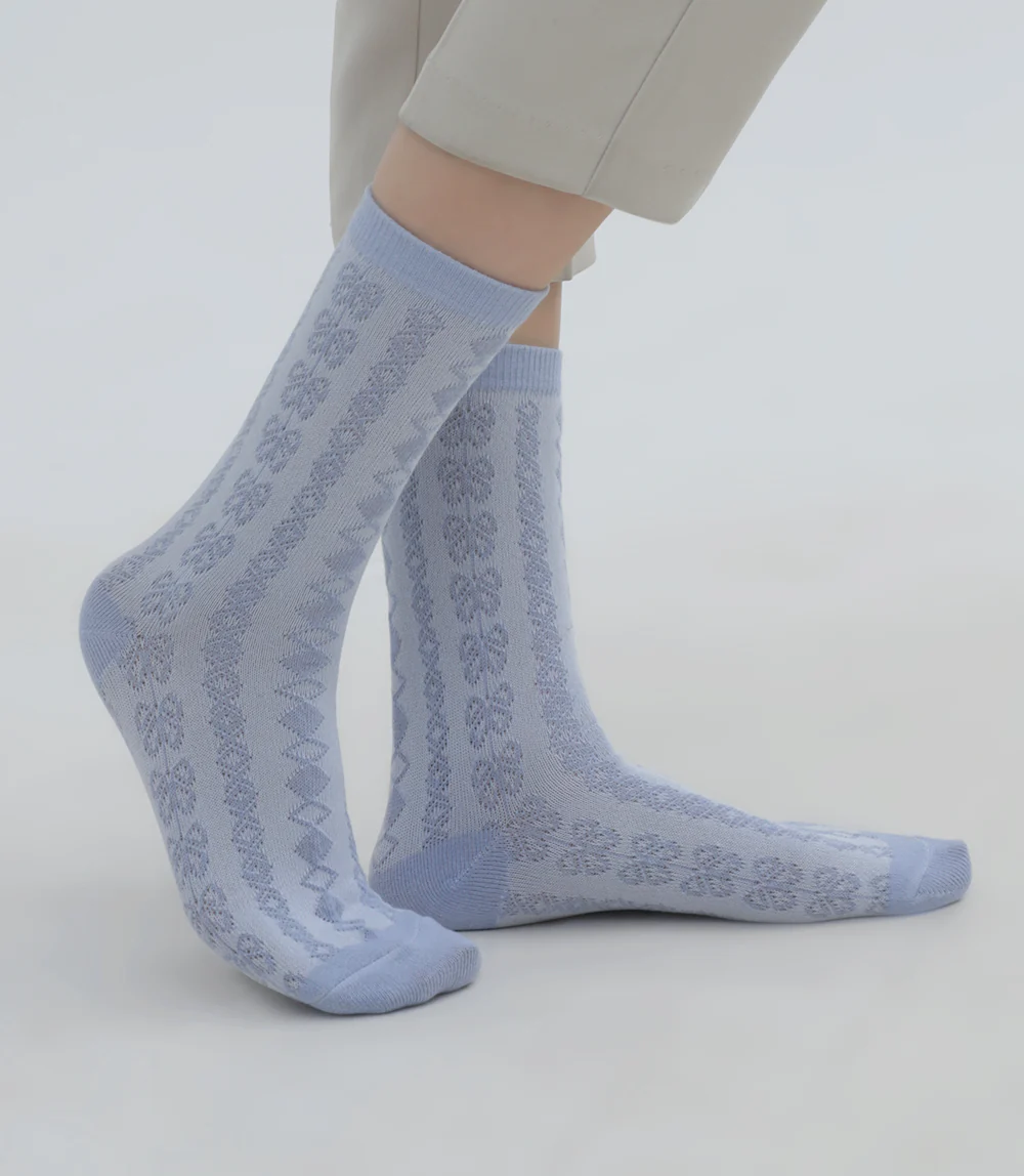 Women Socks-PEACH - Image 2