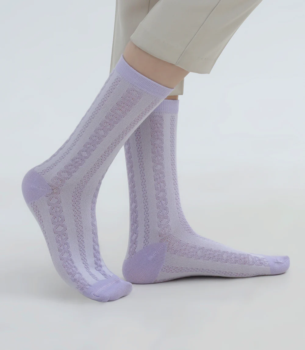 Women Socks-PURPLE - Image 2