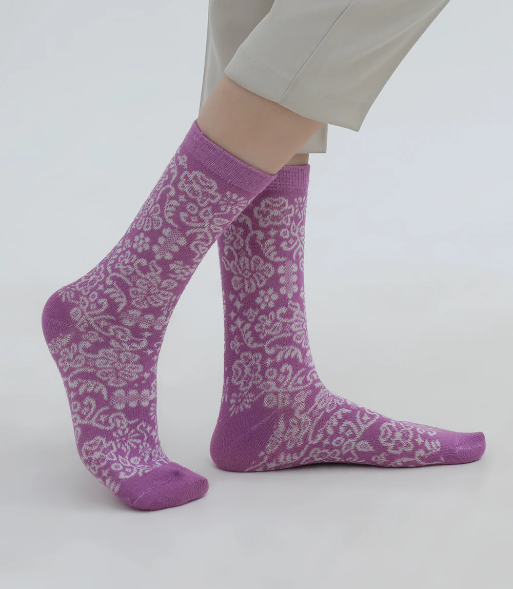 Women Socks-PURPLE - Image 2