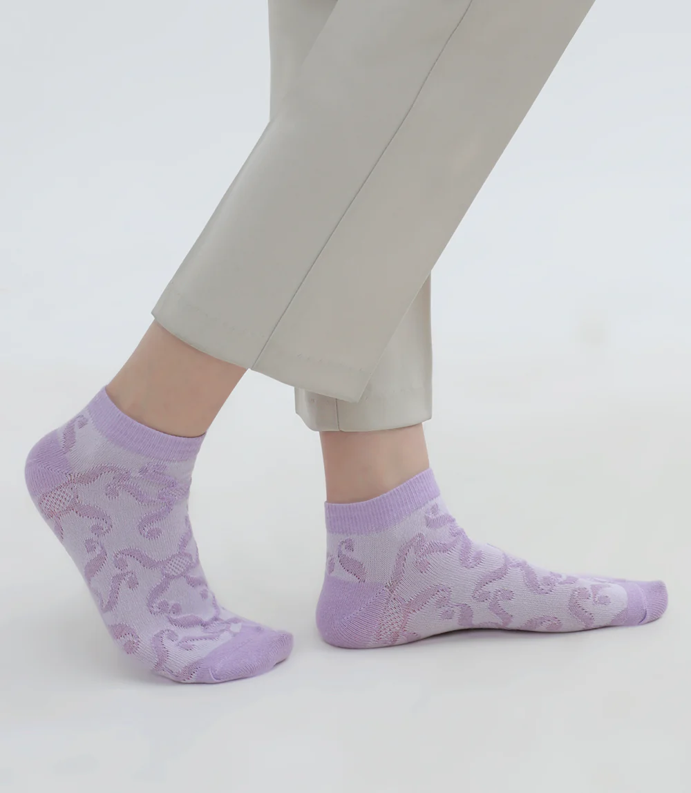 Women Socks-PURPLE - Image 2