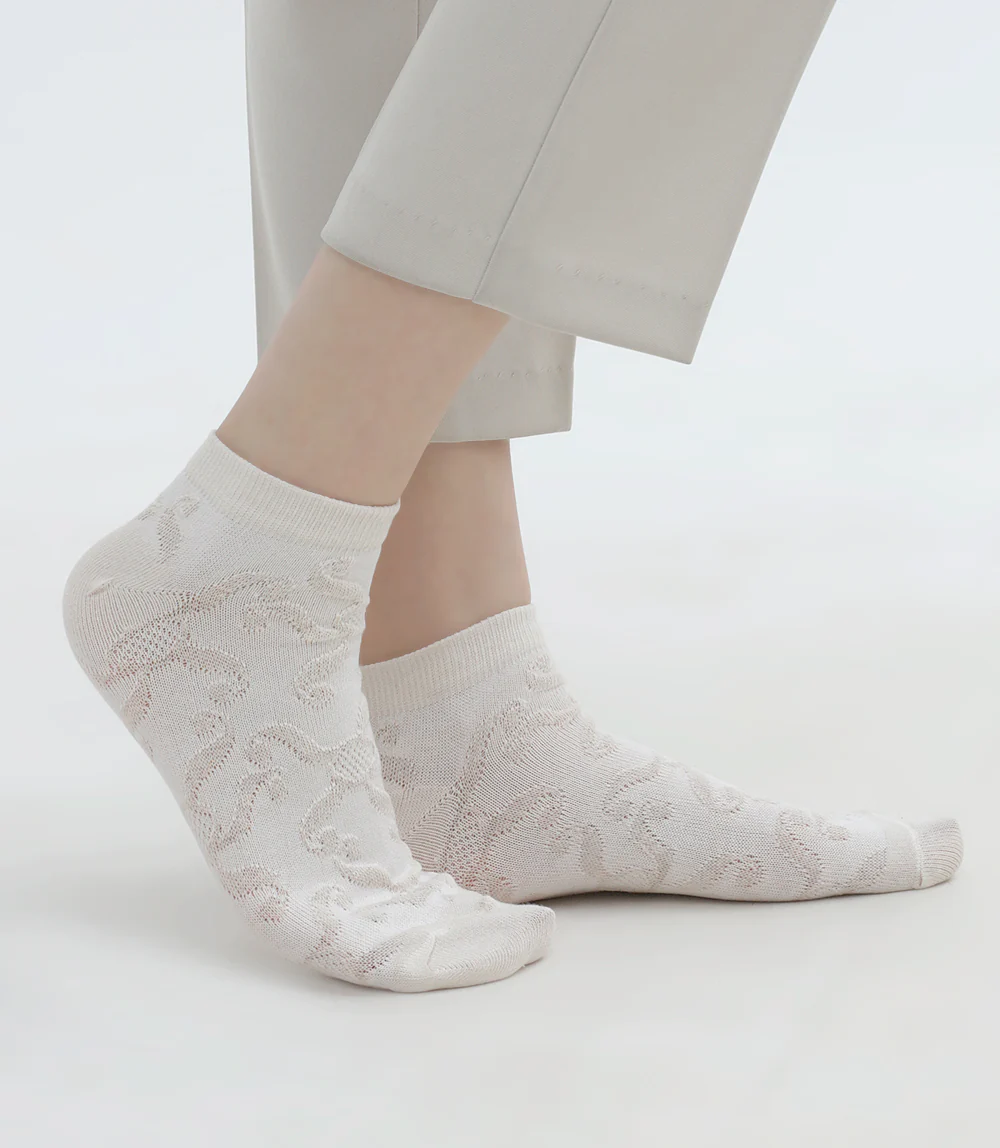 Women Socks-BLACK/SKIN - Image 3