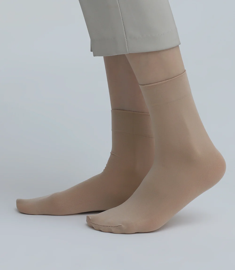 Women Socks-SKIN/BEIGE - Image 3