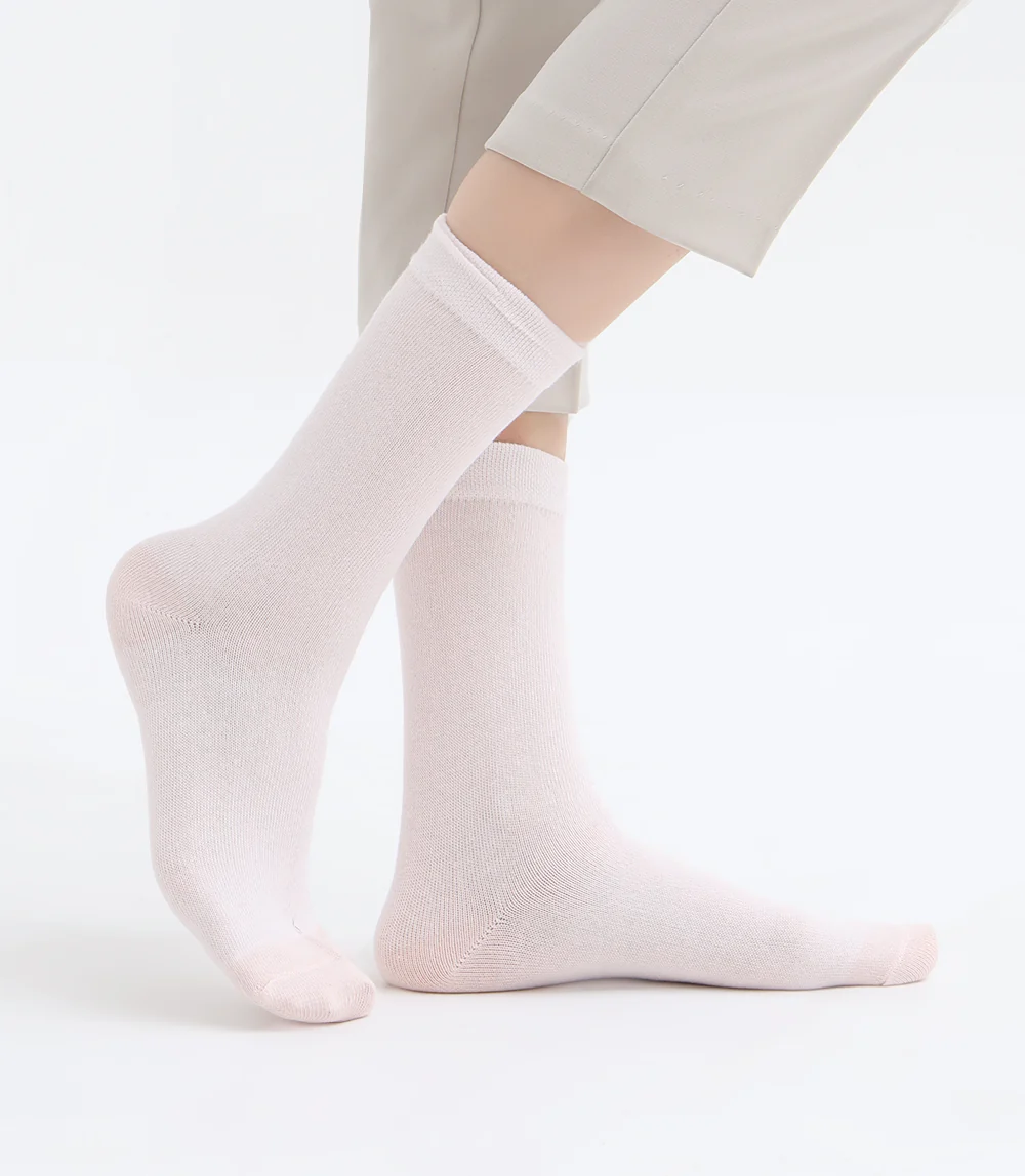 Women Socks-PINK/BEIGE