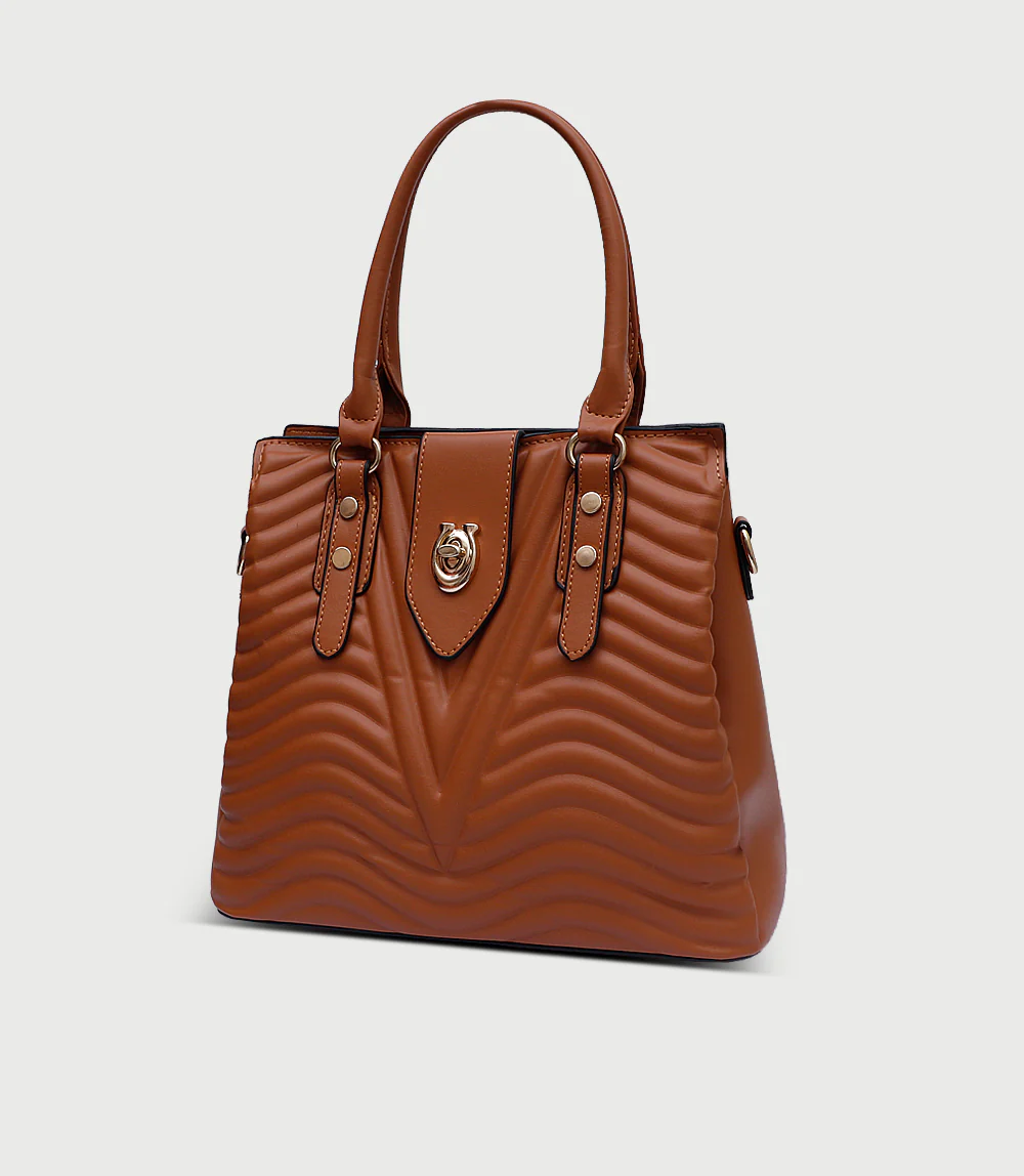 Women Shoulder Bag-TAN - Image 2