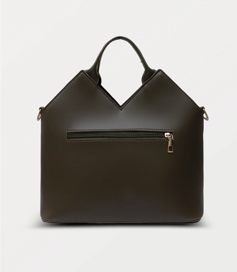 Women Shoulder Bag-OLIVE - Image 3