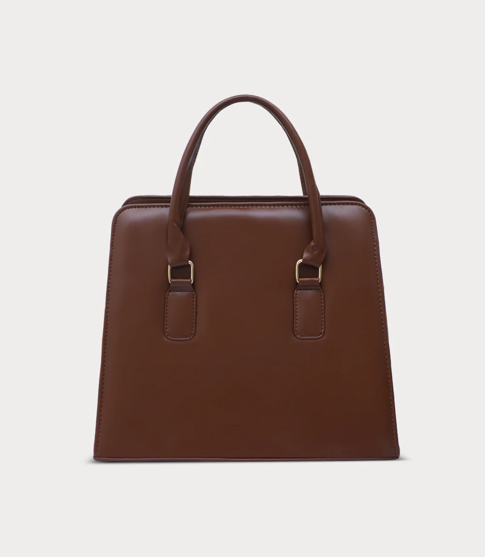 Women Boxy Bag-DARK BROWN - Image 3