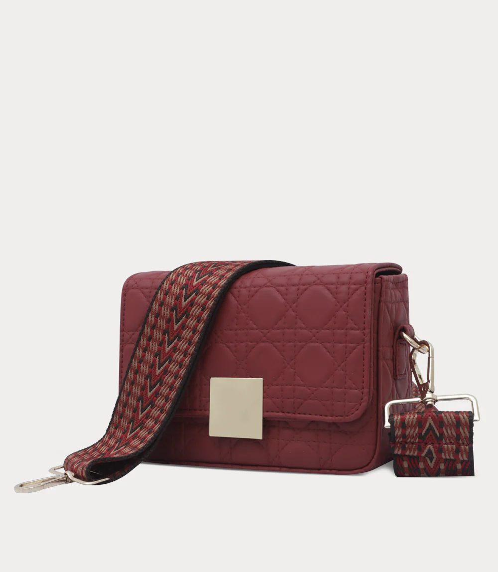 Women Shoulder Bag-MAROON - Image 2