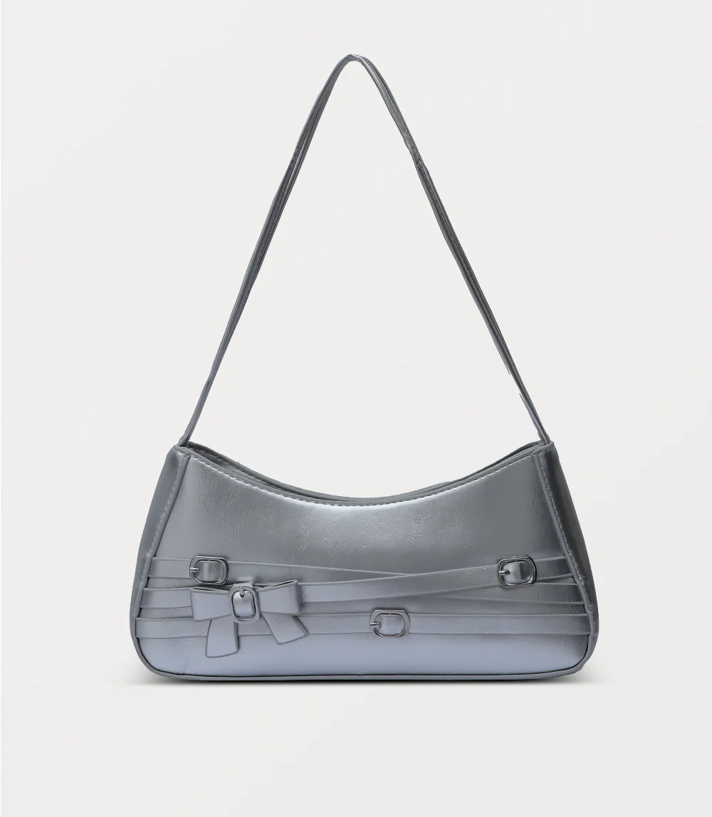 Women Shoulder Bag-SILVER