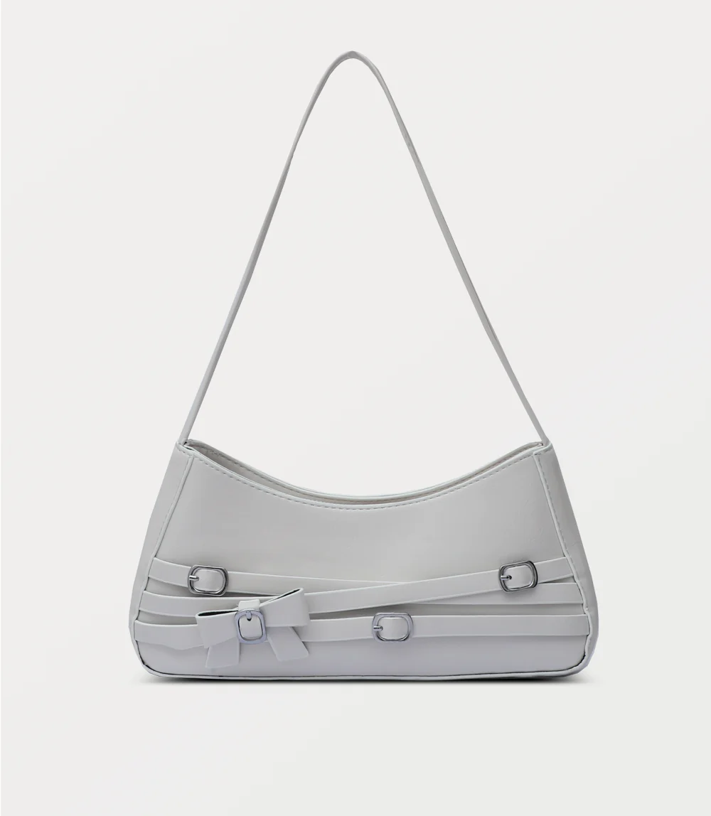 Women Shoulder Bag-WHITE