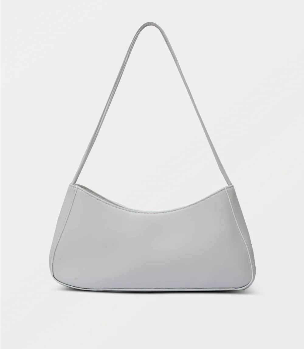 Women Shoulder Bag-WHITE - Image 3